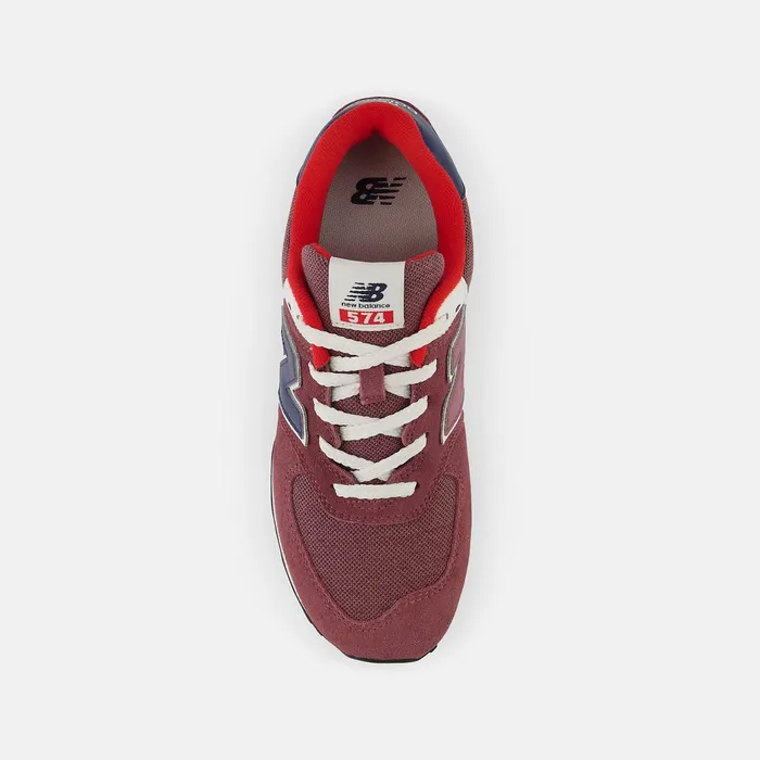 Kids 574 Washed Burgundy With Nb Navy New Balance Size 35 8211 7 Kids 574 Washed Burgundy With Nb Navy New Balance Size 35 8211 7
