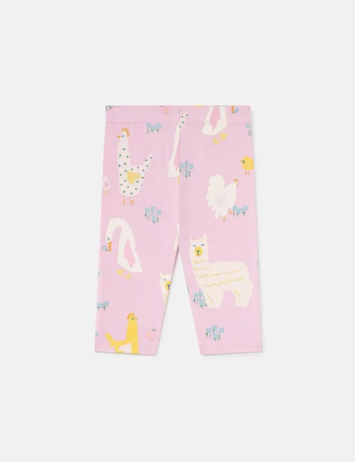 Kids Animal Pattern Leggings Pink Stella McCartney Baby Girls
