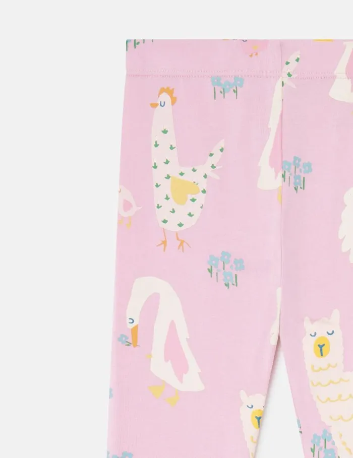 Kids Animal Pattern Leggings Pink Stella McCartney Baby Girls Kids Animal Pattern Leggings Pink Stella McCartney Baby Girls