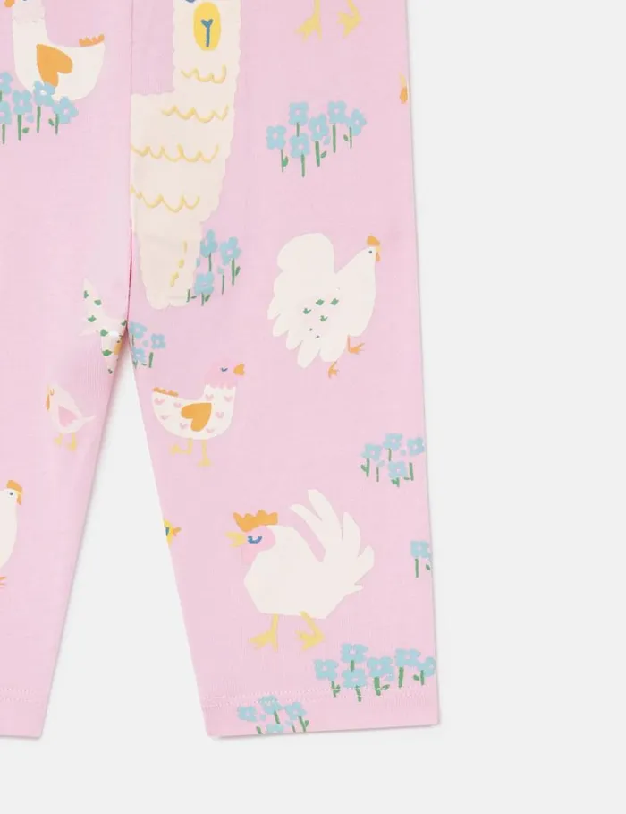 Kids Animal Pattern Leggings Pink Stella McCartney Baby Girls Kids Animal Pattern Leggings Pink Stella McCartney Baby Girls