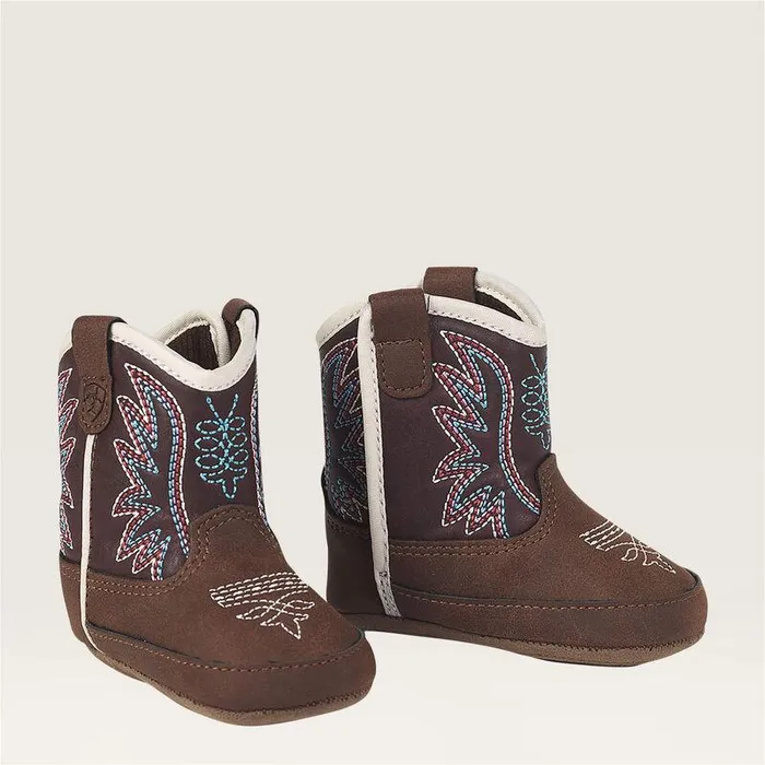 Kids Baby Boots Ariat Infant Lil Stompers Briar Boot Brown