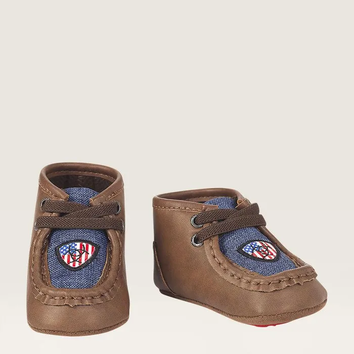 Kids Baby Boots Ariat Infant Lil Stompers Usa Spitfire Brown