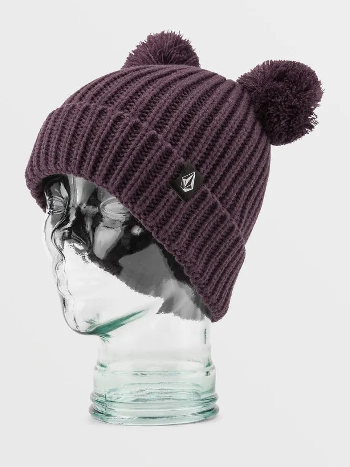 Kids Beanies Volcom Shreddy Teddy 8211 Blackberry
