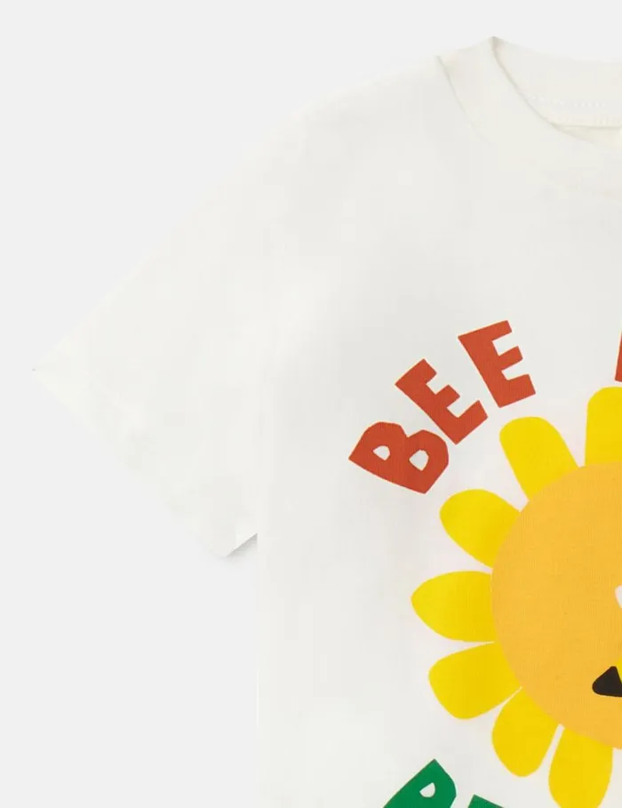 Kids Bee Happy TShirt Ivory Stella McCartney Baby Girls