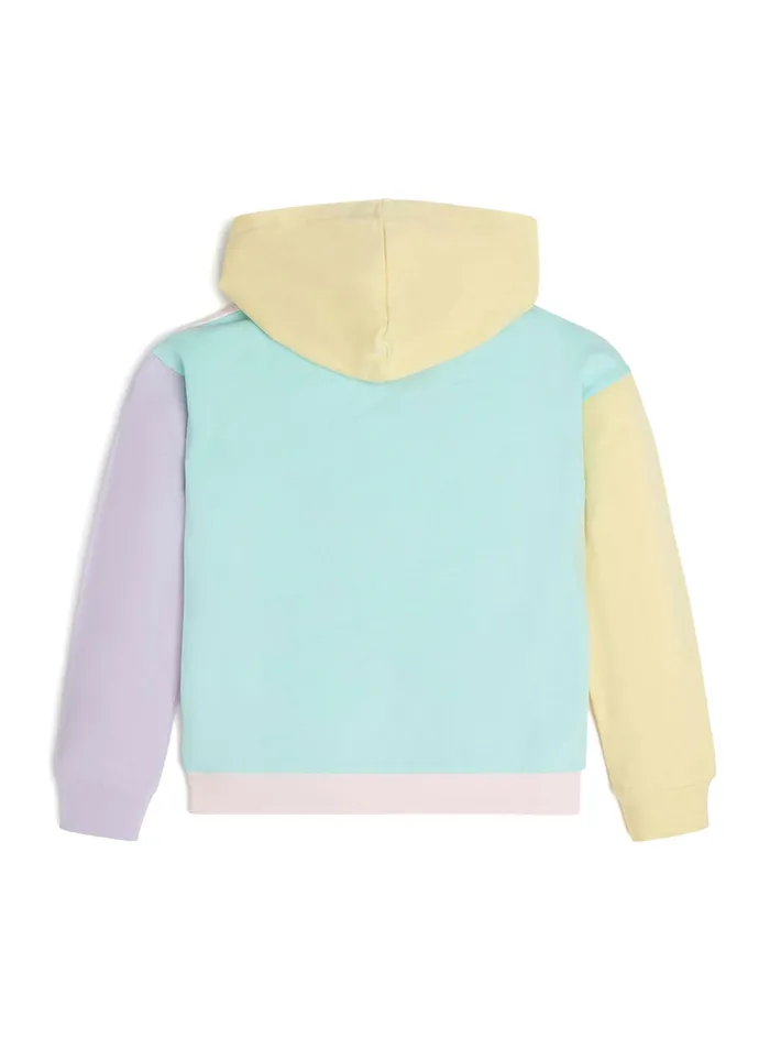 Kids Big Girl GUESS Multicolour Logo Hoodie Jumper 716 Kids Big Girl GUESS Multicolour Logo Hoodie Jumper 716