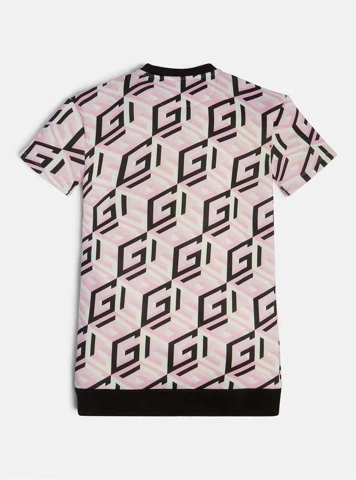 Kids Big Girl GUESS Pink G Cube Scuba Active Dress 816 Kids Big Girl GUESS Pink G Cube Scuba Active Dress 816