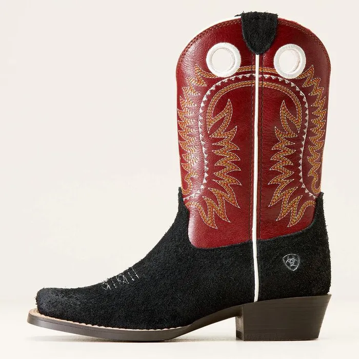 Kids Big Kids039 Footwear Ariat Derby Monroe Western Boot Black Roughout Kids Big Kids039 Footwear Ariat Derby Monroe Western Boot Black Roughout