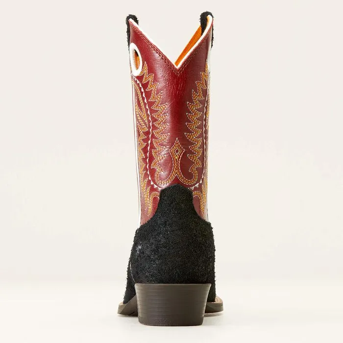 Kids Big Kids039 Footwear Ariat Derby Monroe Western Boot Black Roughout Kids Big Kids039 Footwear Ariat Derby Monroe Western Boot Black Roughout
