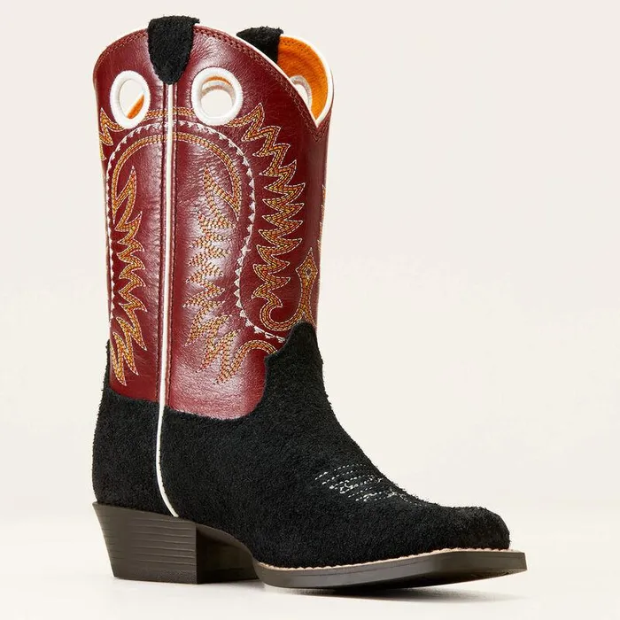 Kids Big Kids039 Footwear Ariat Derby Monroe Western Boot Black Roughout Kids Big Kids039 Footwear Ariat Derby Monroe Western Boot Black Roughout