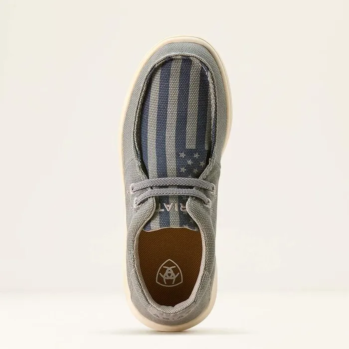 Kids Big Kids039 Footwear Ariat Hilo Coastal Greyamerican Flag