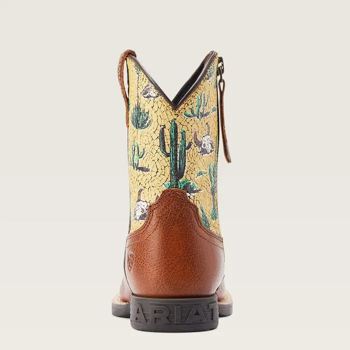 Kids Big Kids039 Footwear Ariat Round Up Wide Square Toe Easy Fit Western Boot Spiced Cider