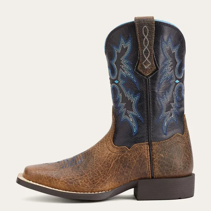 Kids Big Kids039 Footwear Ariat Tombstone Western Boot Earthblack Kids Big Kids039 Footwear Ariat Tombstone Western Boot Earthblack