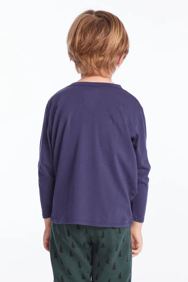 Kids Boys Chaser Brand 80s Ski Moment Boys Long Sleeve