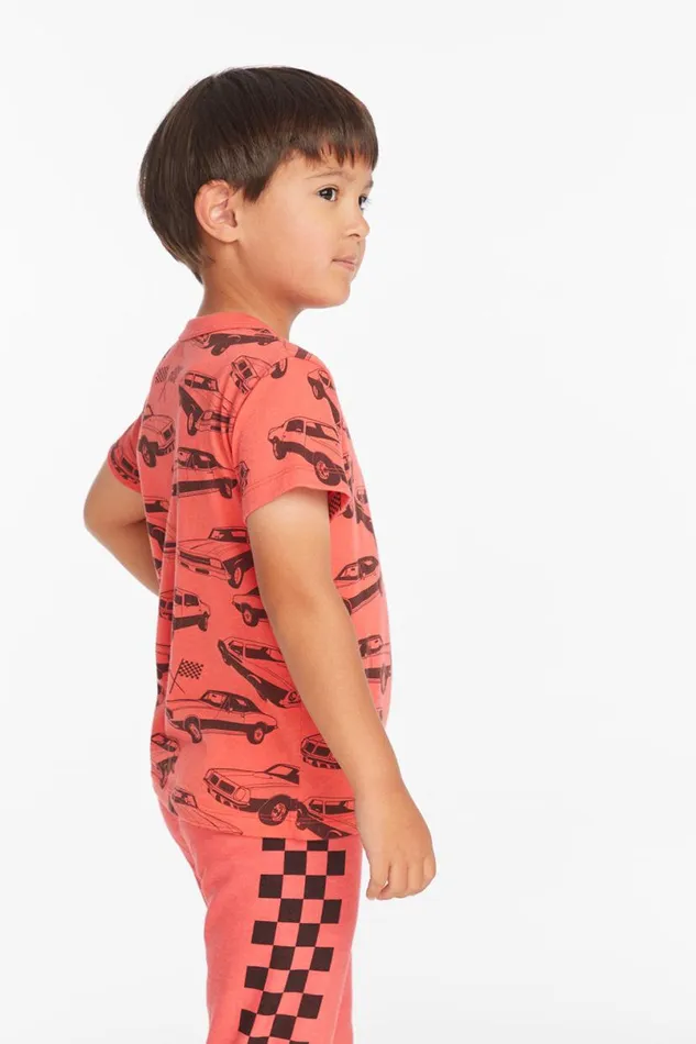 Kids Boys Chaser Brand Allover Racer Boys Tee