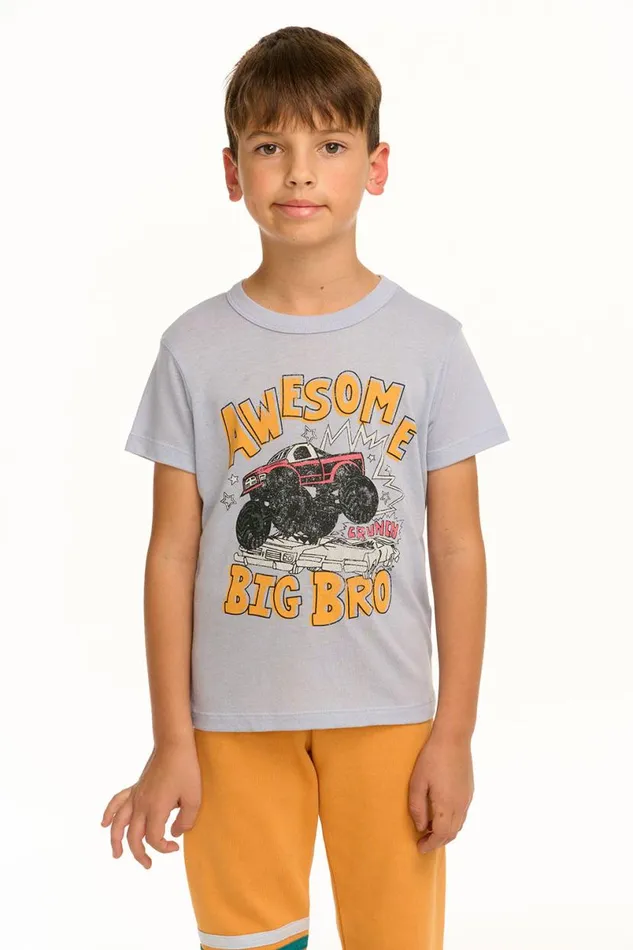 Kids Boys Chaser Brand Awesome Big Bro Tee