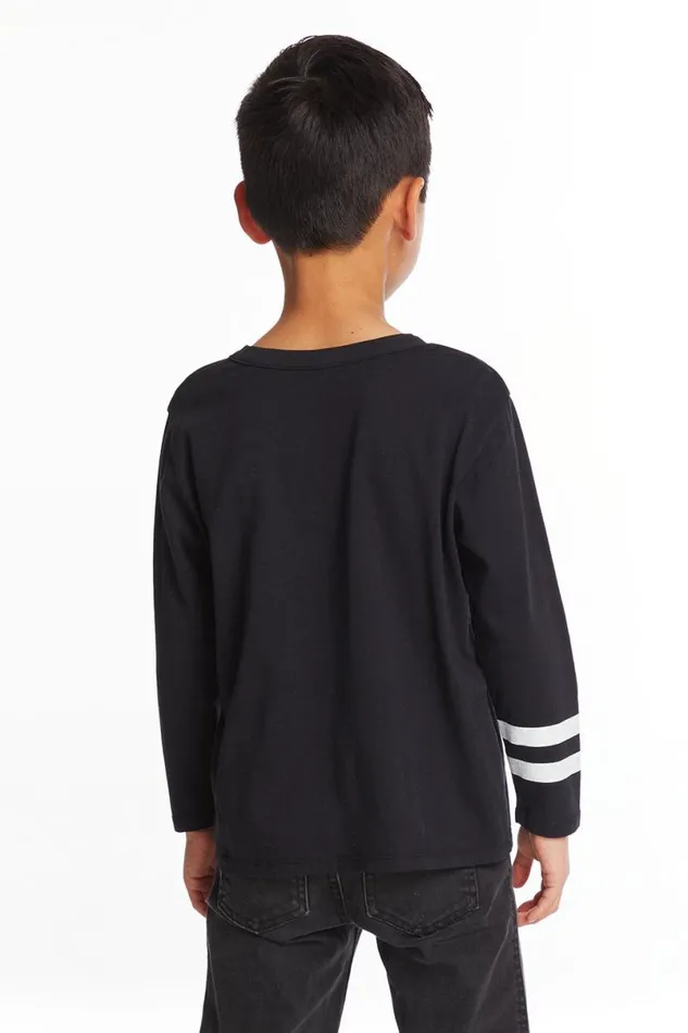 Kids Boys Chaser Brand Best Bro Boys Long Sleeve Crew Neck Tee
