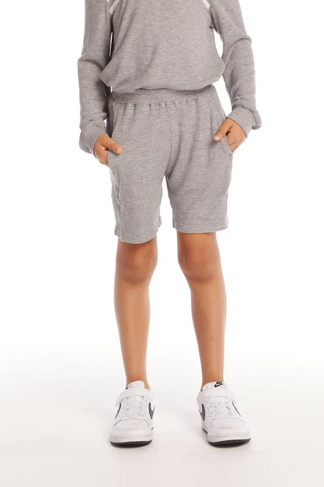 Kids Boys Chaser Brand Boat Day Heather Grey Boys Shorts
