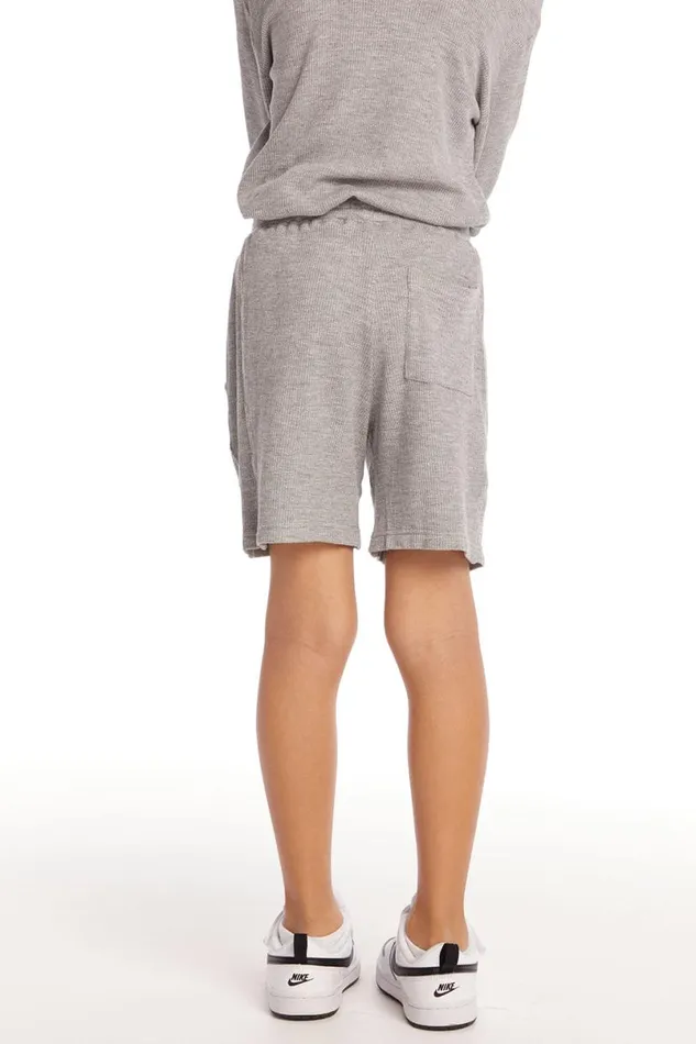 Kids Boys Chaser Brand Boat Day Heather Grey Boys Shorts