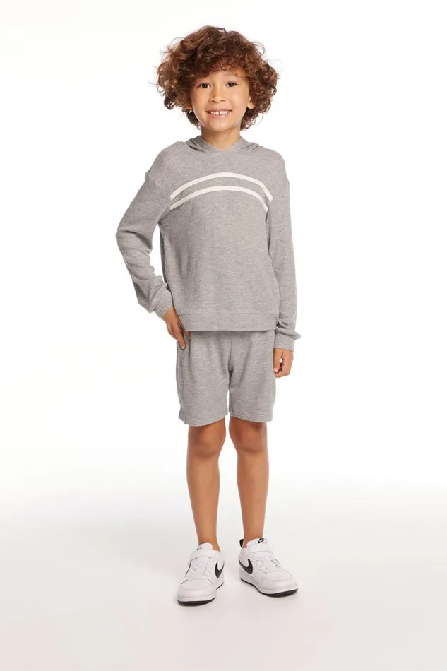 Kids Boys Chaser Brand Boat Day Heather Grey Boys Shorts