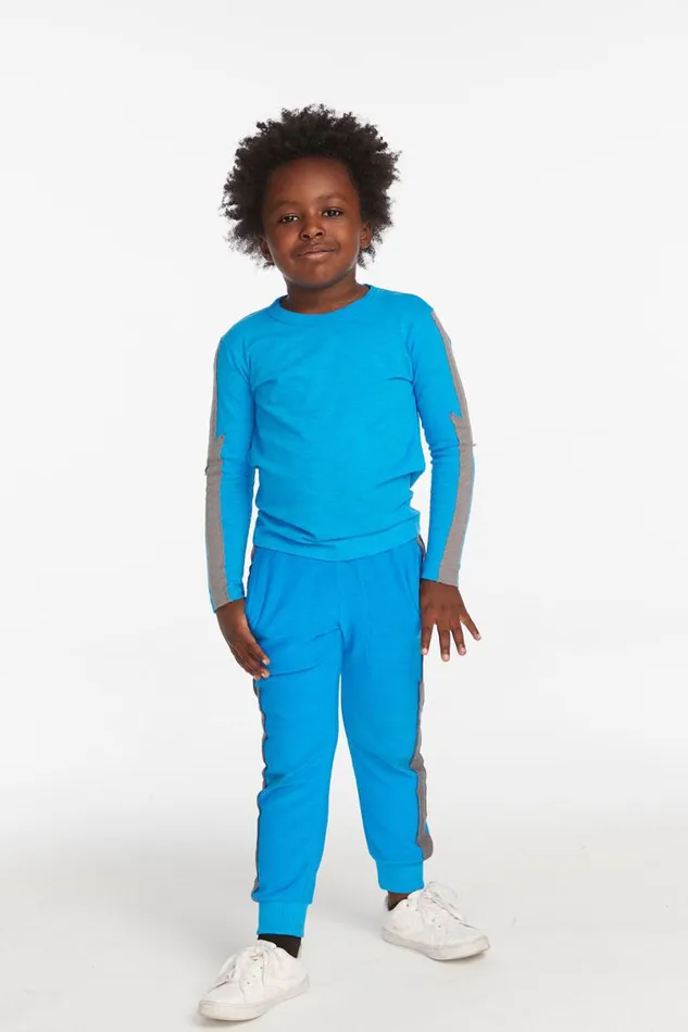 Kids Boys Chaser Brand Bolt Blue Danube Joggers