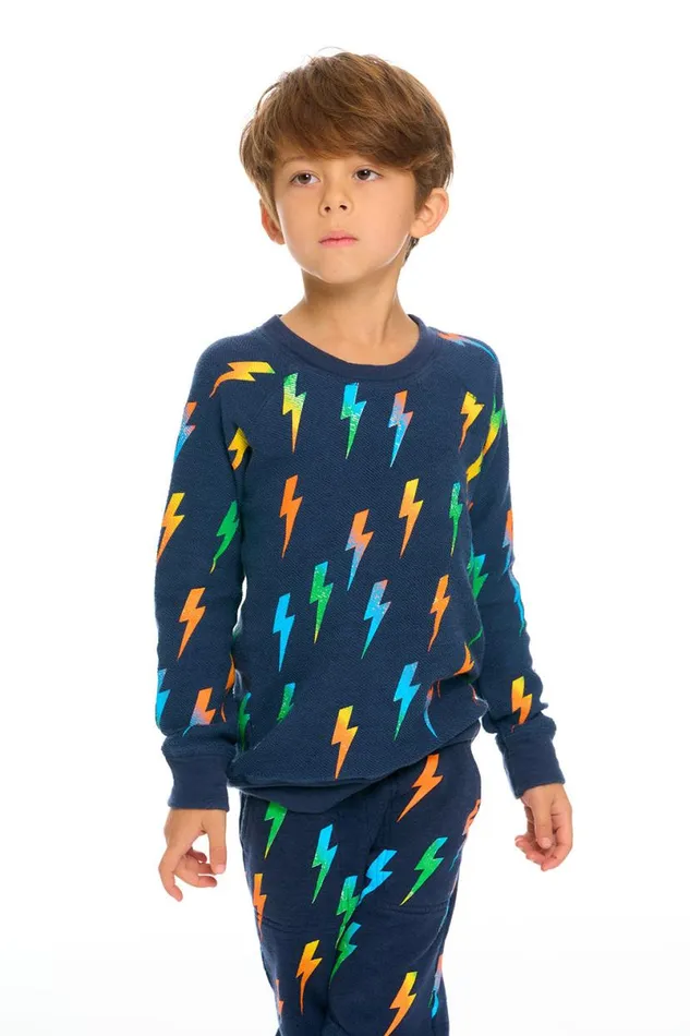Kids Boys Chaser Brand Bolt Pullover