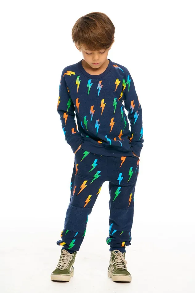 Kids Boys Chaser Brand Bolt Pullover