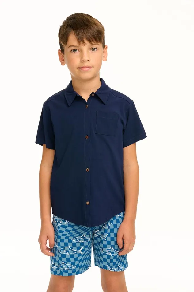 Kids Boys Chaser Brand Boy039s Avalon Collared Button Down Shirt