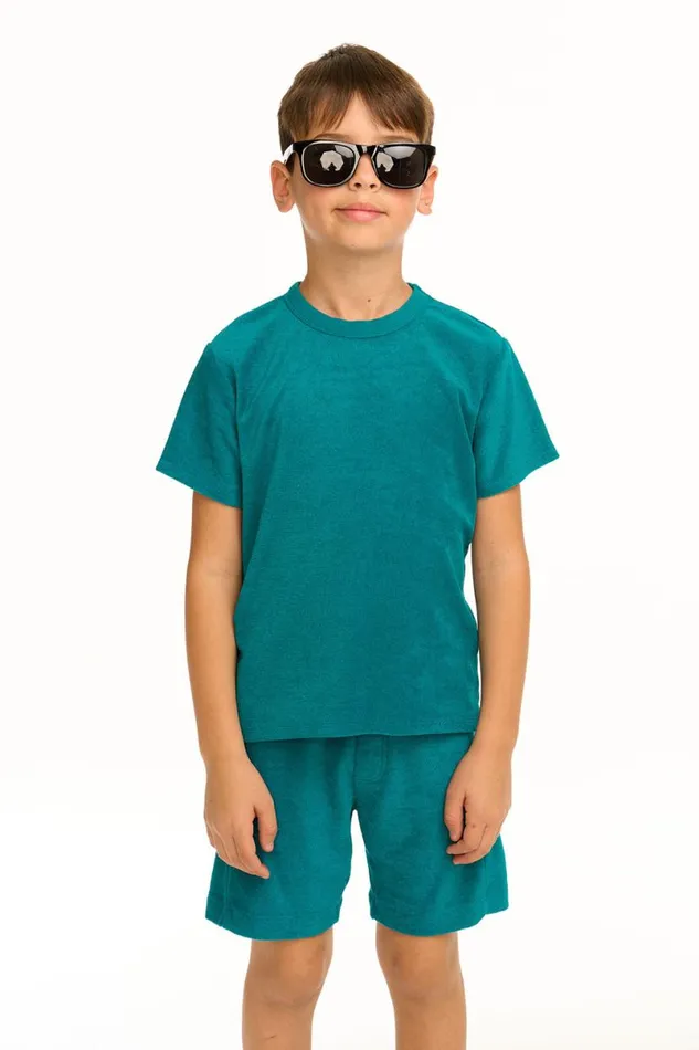 Kids Boys Chaser Brand Boy039s Lake Green Terry Cloth Tee