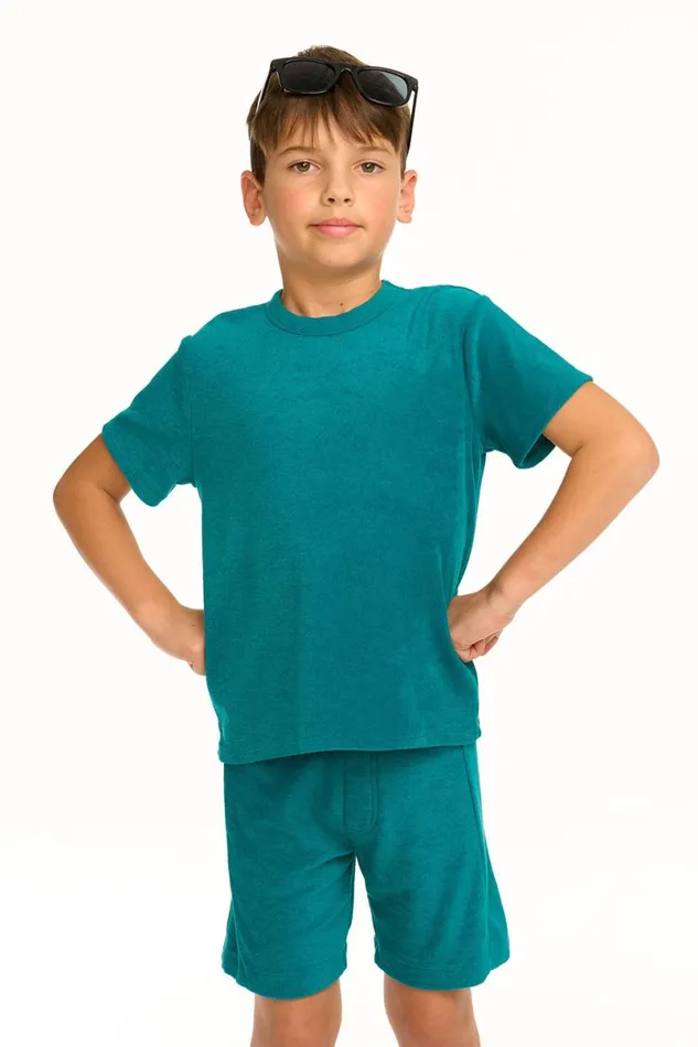 Kids Boys Chaser Brand Boy039s Lake Green Terry Cloth Tee