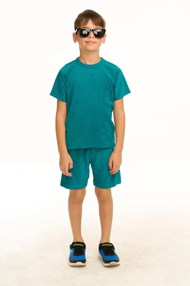 Kids Boys Chaser Brand Boy039s Lake Green Terry Cloth Tee