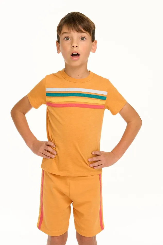 Kids Boys Chaser Brand Boy039s Recycled Vintage Jersey Socal Stripe Tee