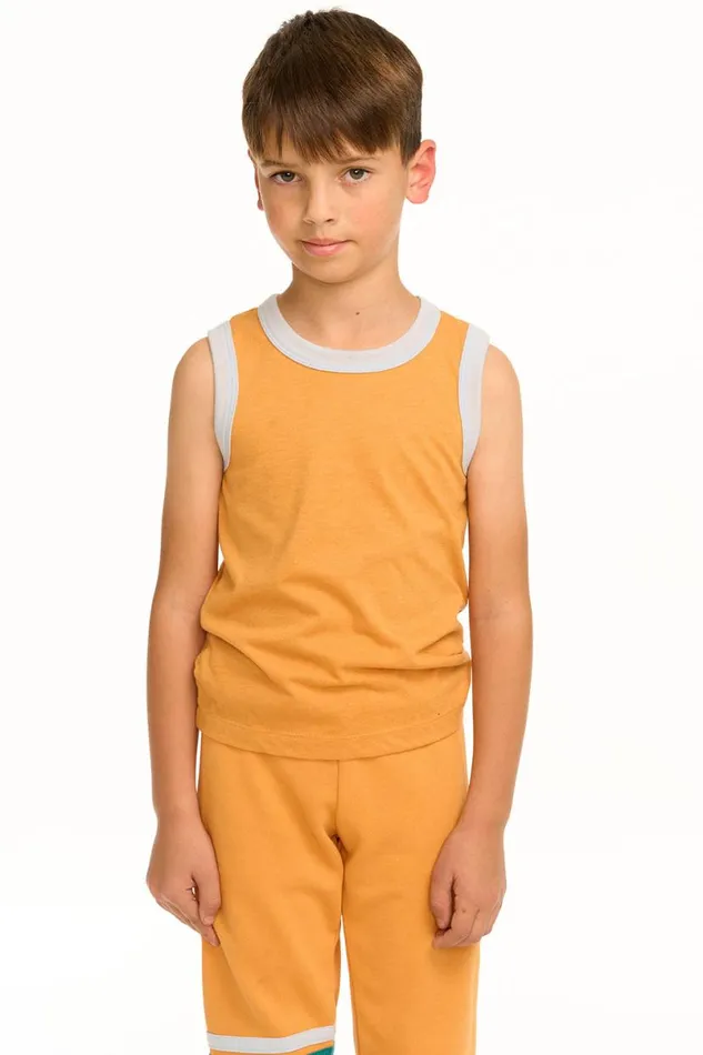 Kids Boys Chaser Brand Boy039s SoCal Stripes Recycled Vintage Jersey Tank