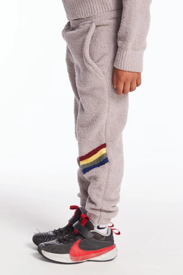 Kids Boys Chaser Brand Boys Heather Grey Lounge Pant With Pocket