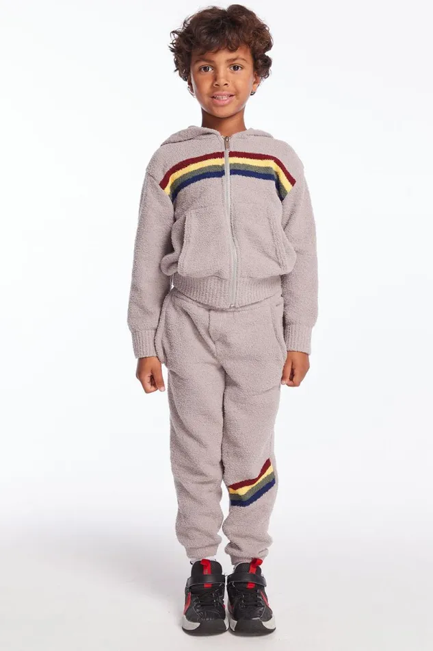 Kids Boys Chaser Brand Boys Heather Grey Lounge Pant With Pocket