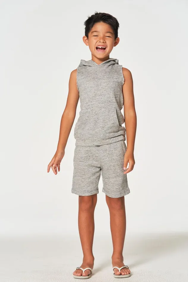 Kids Boys Chaser Brand Boys Linen French Terry Beach Shorts