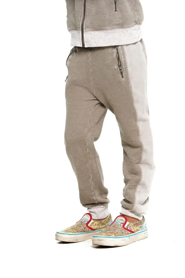 Kids Boys Chaser Brand Boys Linen French Terry Jogger With Zippers