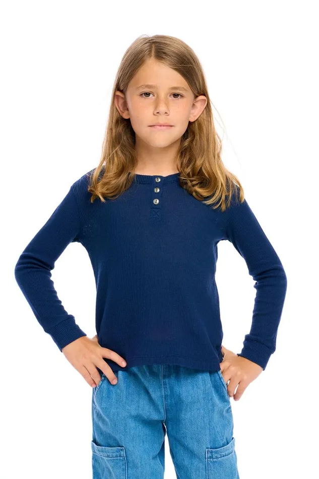 Kids Boys Chaser Brand Boys Thermal Long Sleeve Henley