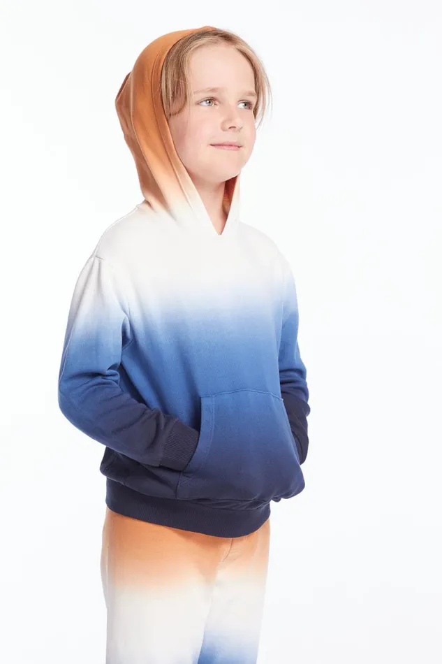 Kids Boys Chaser Brand Boys Winter Night Tie Dye Long Sleeve Hoodie