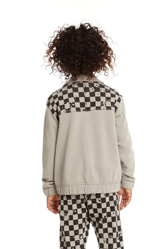 Kids Boys Chaser Brand Brody Splatter Checker Jacket