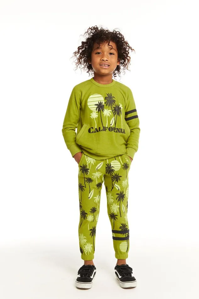 Kids Boys Chaser Brand California Palm Trees Pullover