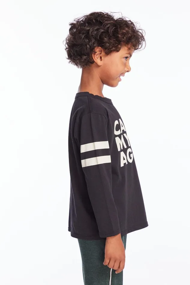 Kids Boys Chaser Brand Call My Agent Boys Cloud Jersey Long Sleeve
