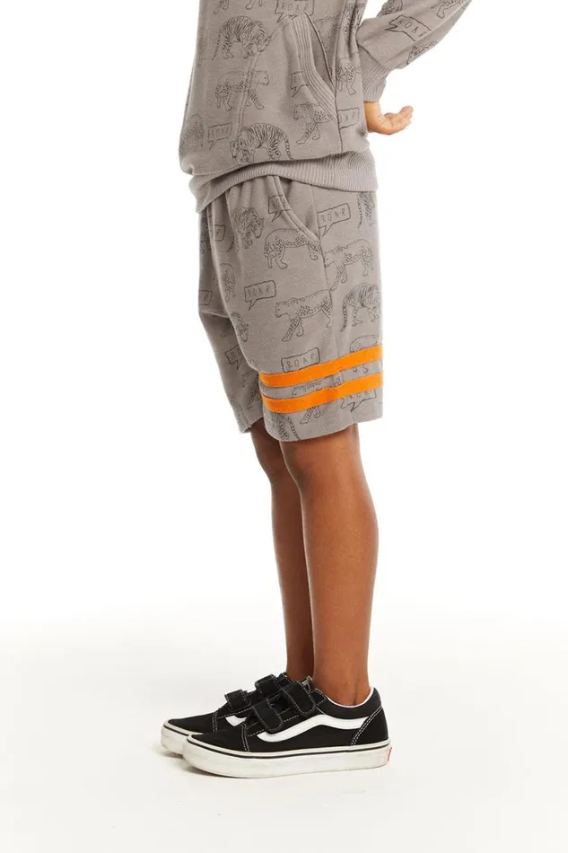 Kids Boys Chaser Brand Cheetah Print Cargo Shorts