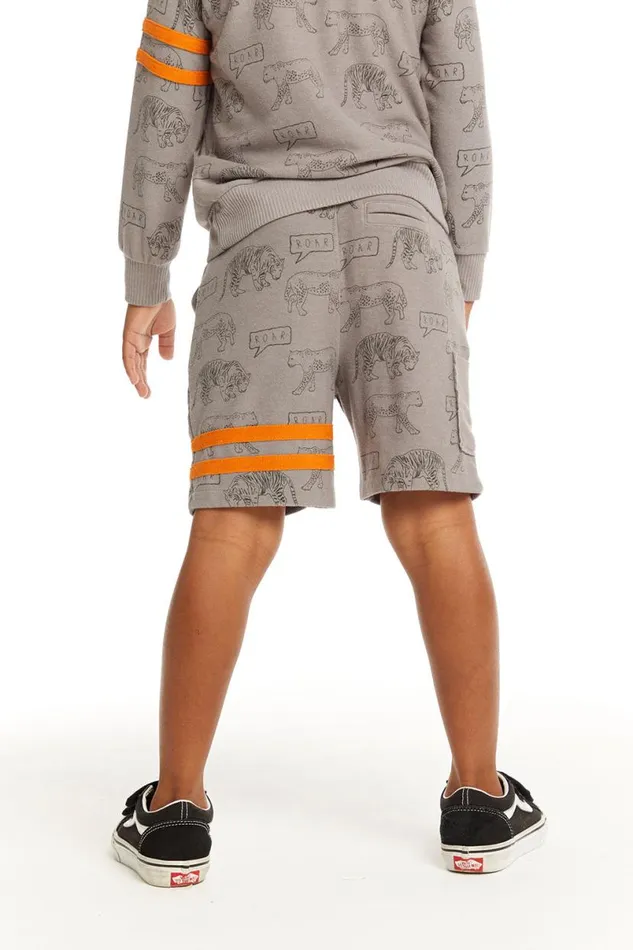Kids Boys Chaser Brand Cheetah Print Cargo Shorts