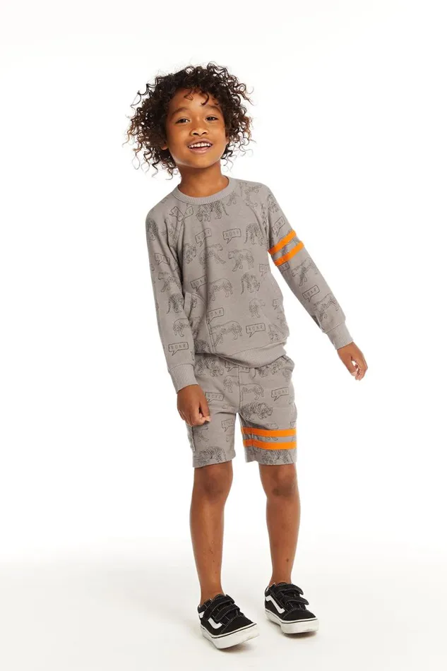 Kids Boys Chaser Brand Cheetah Print Cargo Shorts