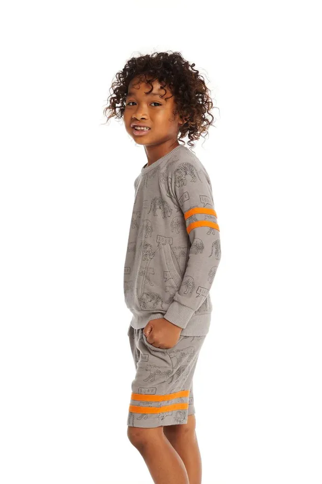 Kids Boys Chaser Brand Cheetah Print Pullover