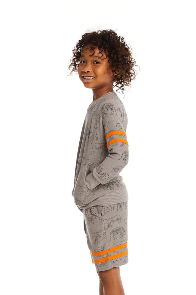 Kids Boys Chaser Brand Cheetah Print Pullover