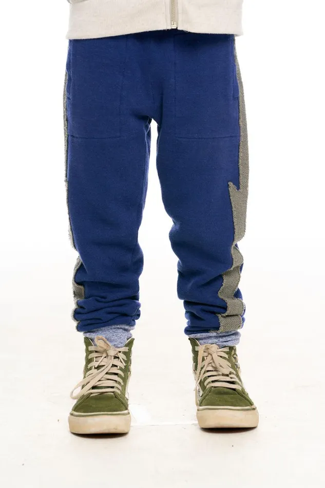 Kids Boys Chaser Brand Color Blocked Bolt Joggers