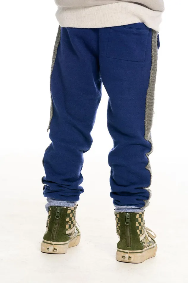 Kids Boys Chaser Brand Color Blocked Bolt Joggers