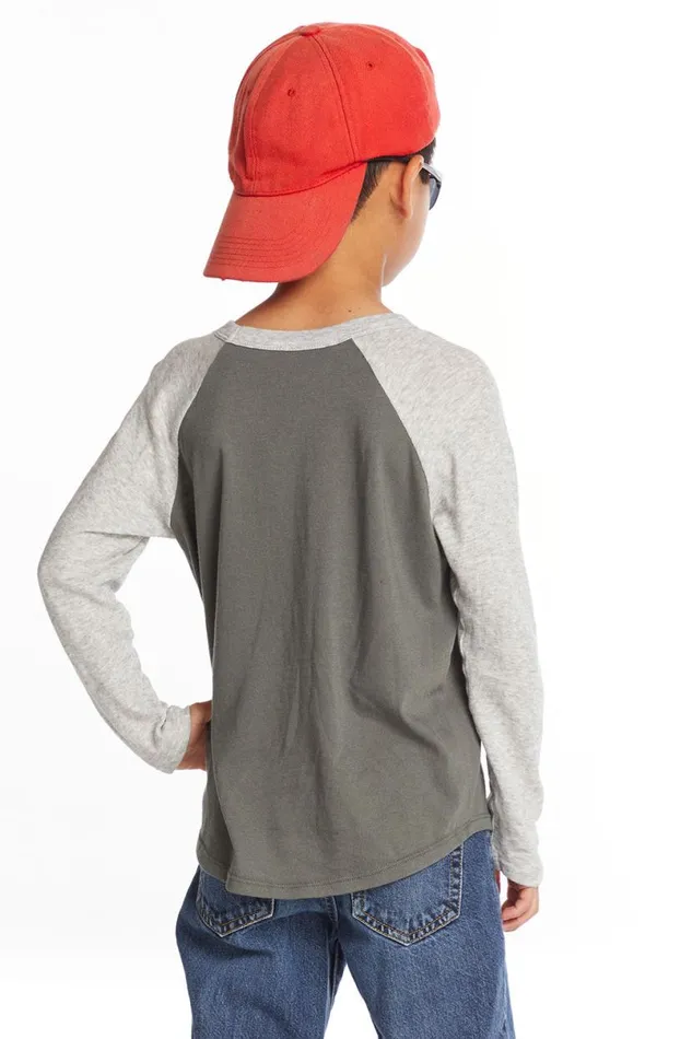 Kids Boys Chaser Brand Cool Dino Boys Long Sleeve Tee