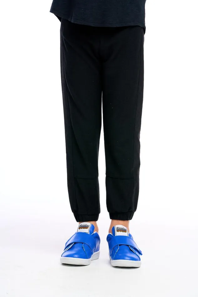 Kids Boys Chaser Brand Cozy Knit Poplin Blocked Track Pant